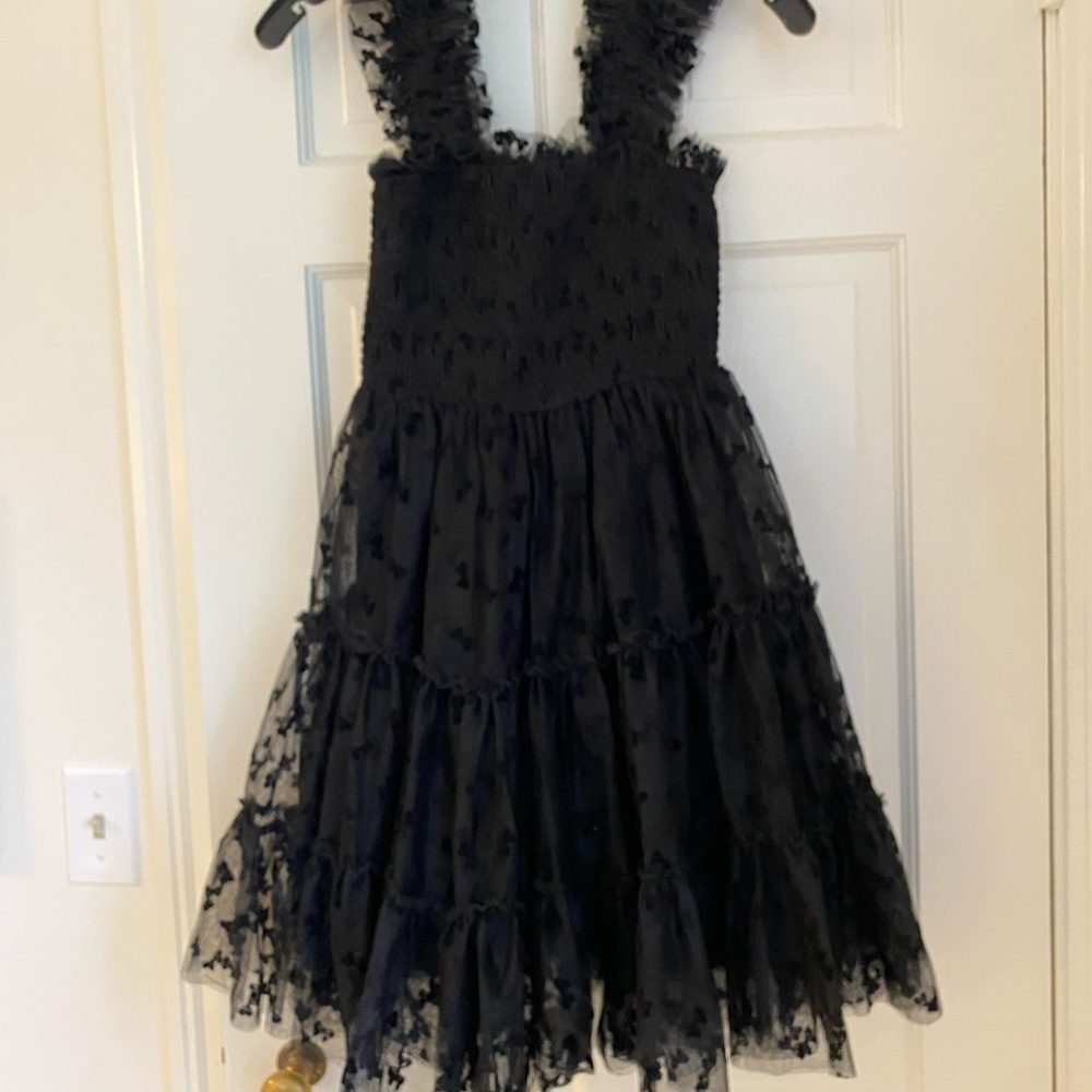 En Saison Textured Black Dress